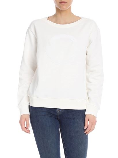 Moncler Logo Details Sweater In White