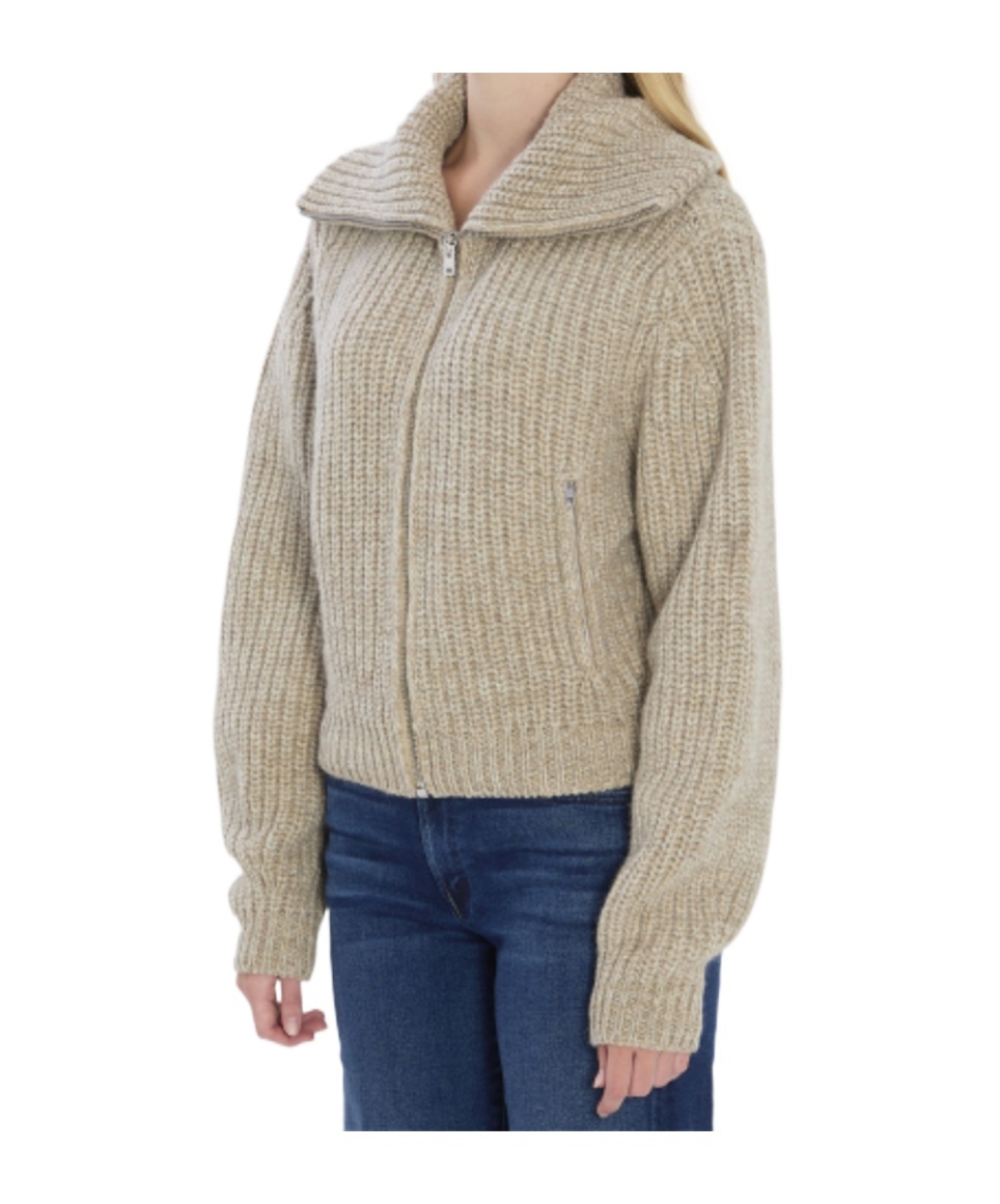 Lemaire Oversized Ribbed Alpaca And Yak Hair-blend Cardigan In Neutral