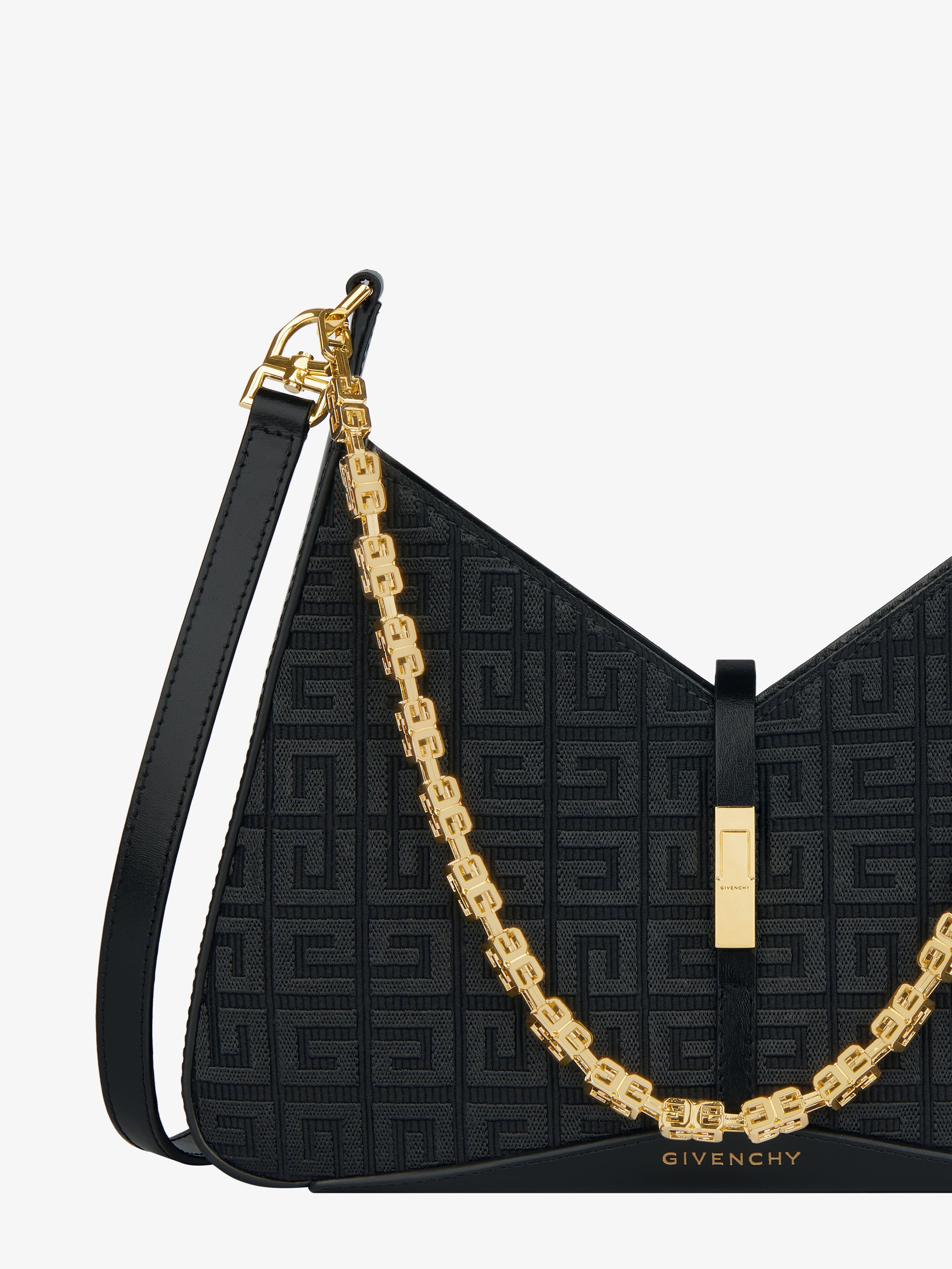 Givenchy 4g Jacquard Shoulder Bag In Black