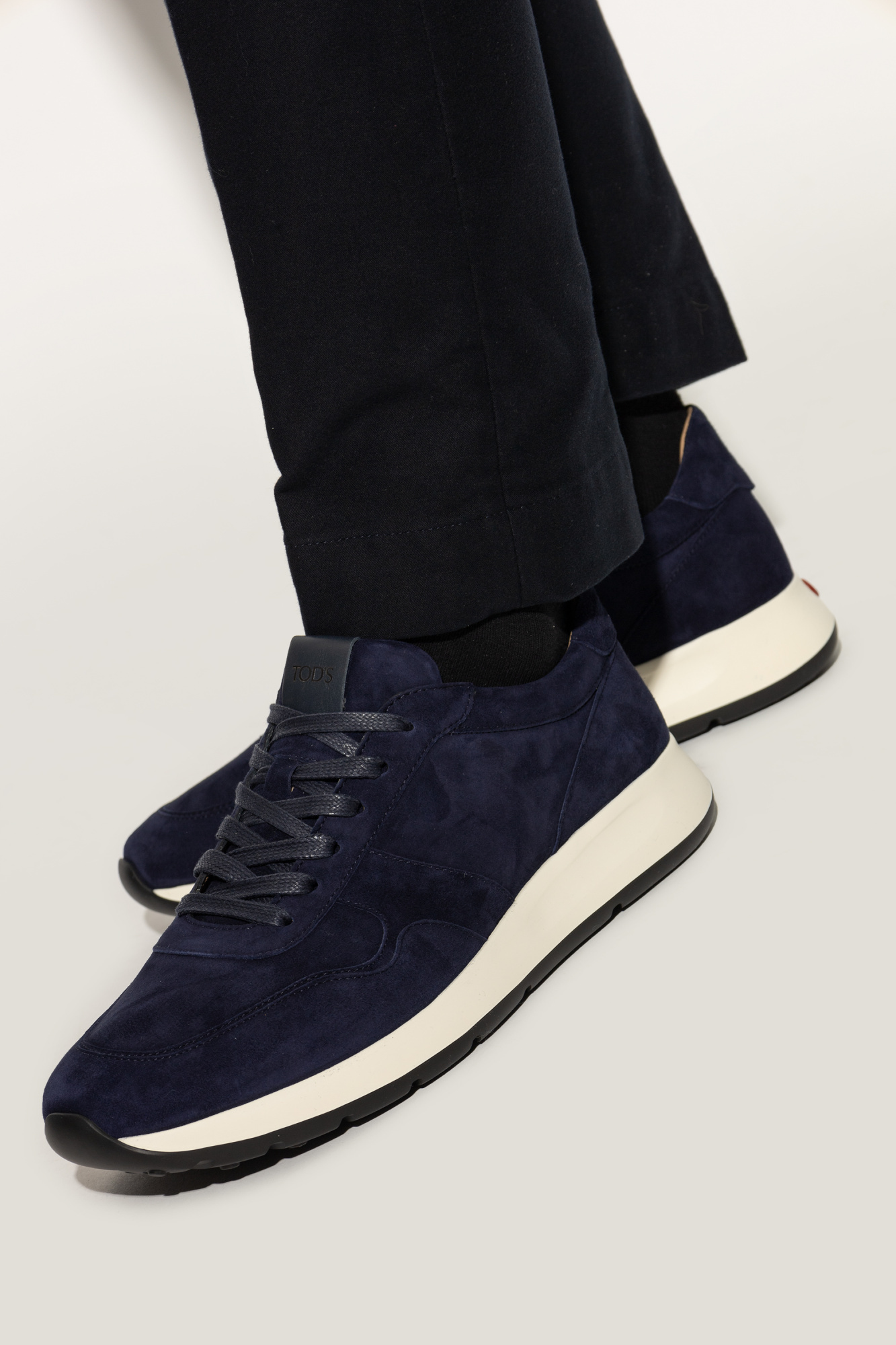 Tod's Laced Sneakers In Black