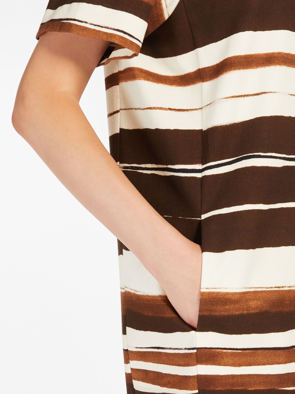 Max Mara Linen And Cotton T-shirt Dress