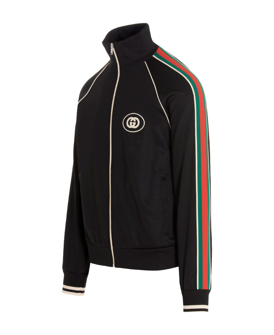 Gucci Interlocking G Track Jacket In Black