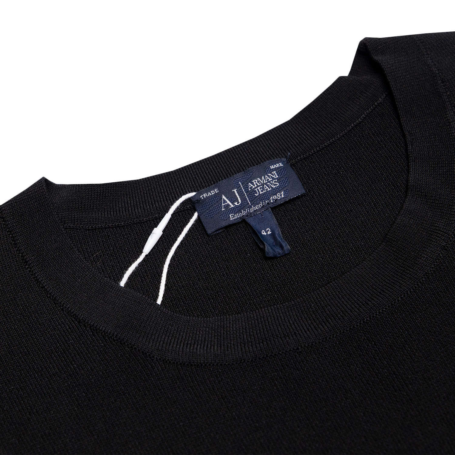 Shop Armani Jeans Black Short-sleeved T-shirt