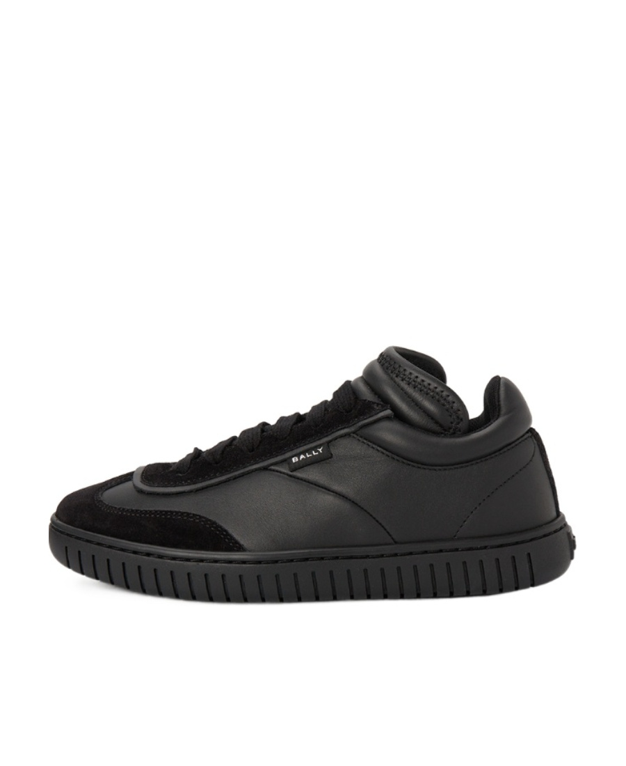 Bally Player Lace-up Leather Sneakers In Black