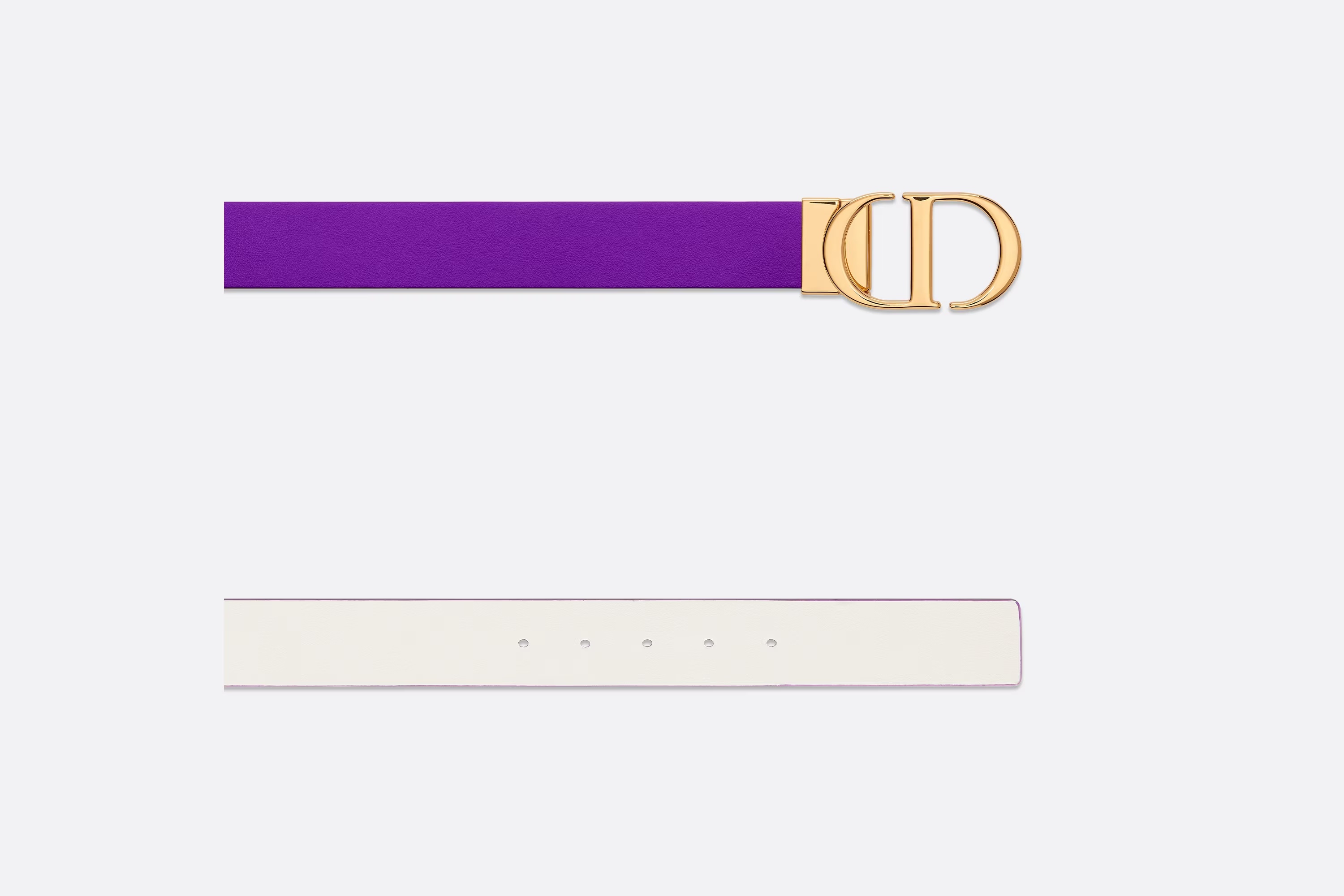 Dior 30 Montaigne Double-sided Belt In Purple