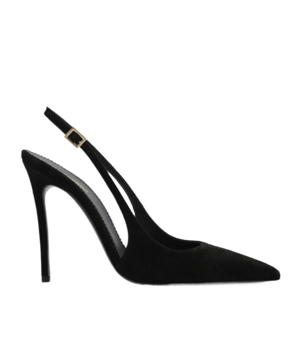 Shop Dsquared2 125mm Suede Slingback Pumps In Black