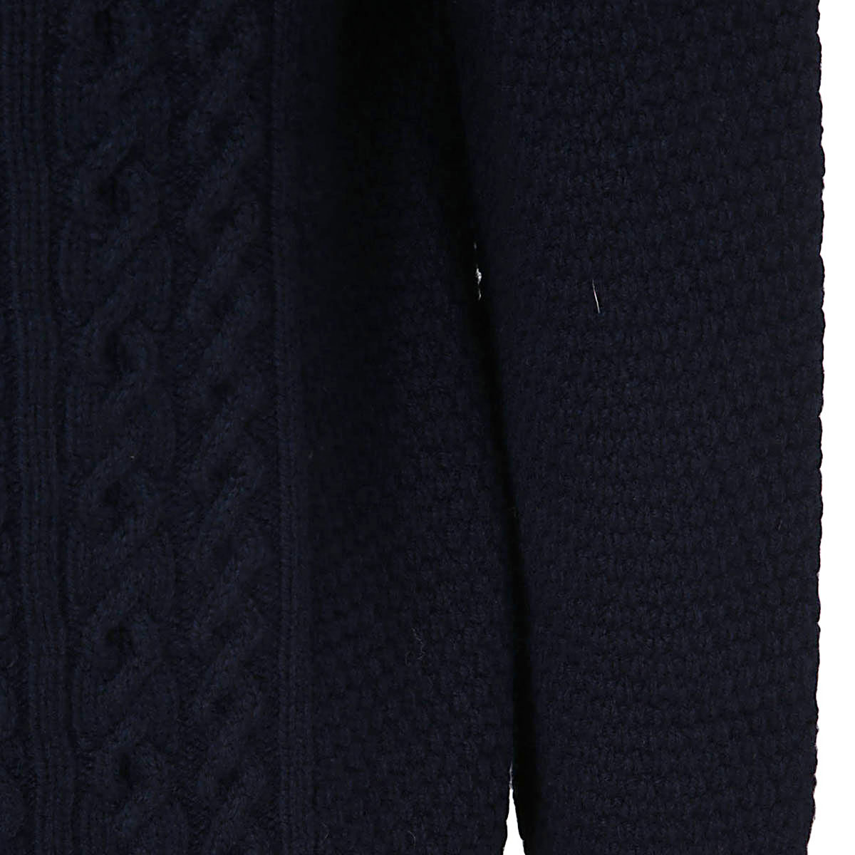 Drumohr Cable-knit Crew-neck Jumper In Black