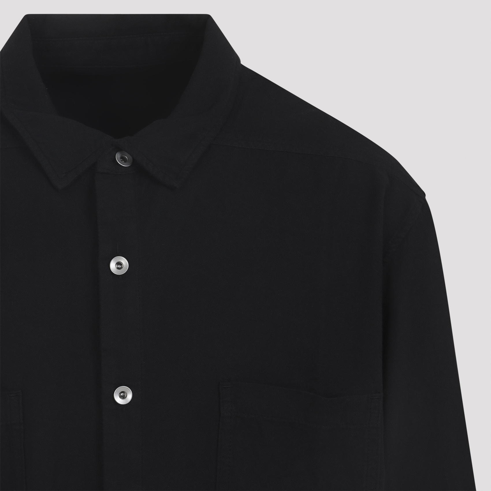 Rick Owens Drkshdw Oversized Shirt With Chest Pockets And Long Sleeves In Black
