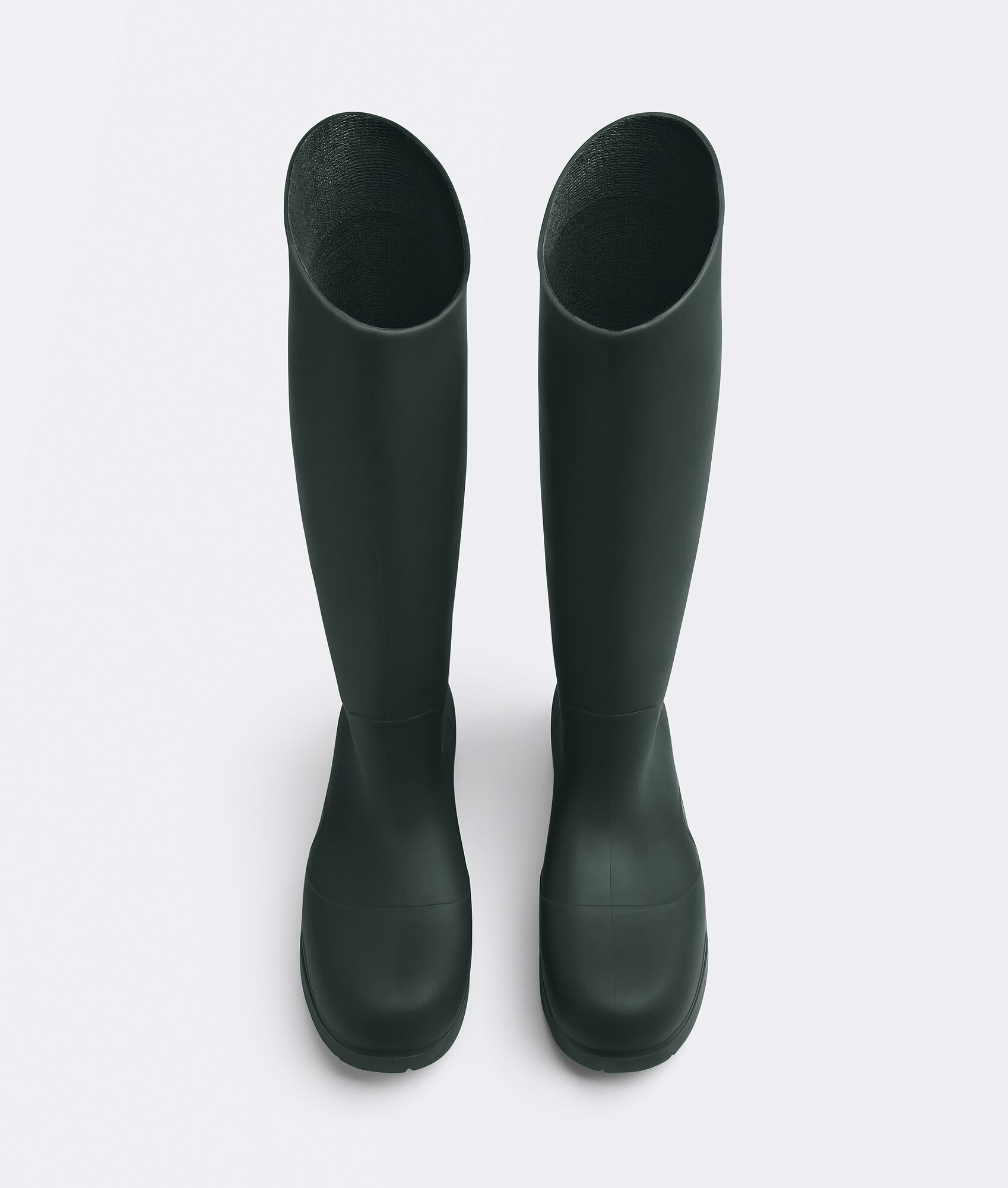 Bottega Veneta Puddle Rubber Knee-high Boots In Green