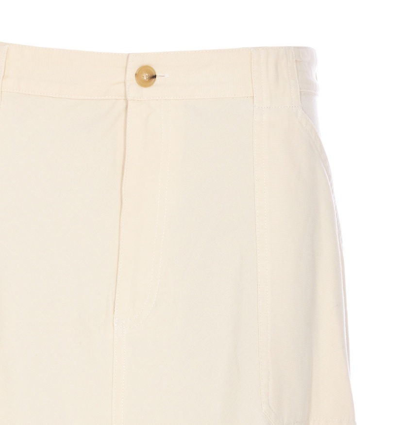 Apc Off-white Laurie Denim Midi Skirt In White