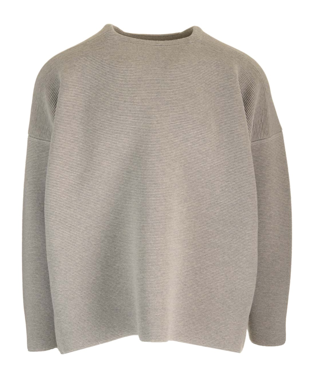 Fear Of God Logo Patch Knitted Jumper In Gray