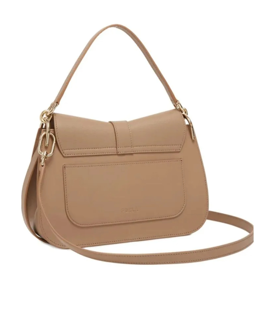 Furla Logo Shoulder Bag In Brown