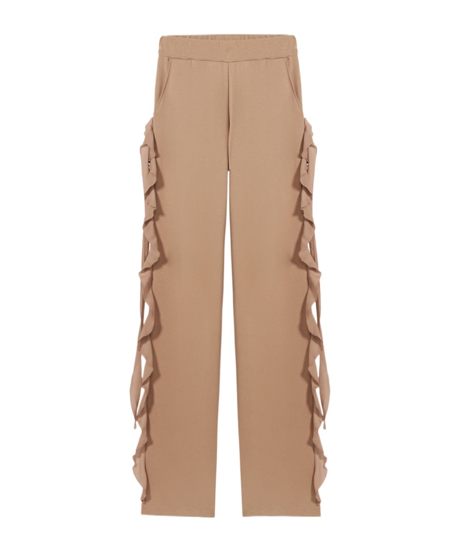 Blumarine Wide-leg Casual Pants In Nude
