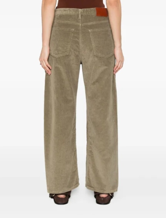 Studio Nicholson Denim Straight Trousers In Green