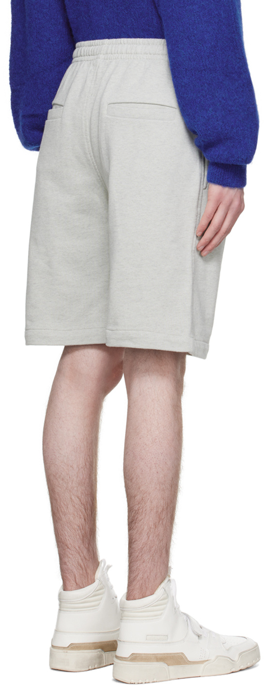 Isabel Marant Logo Drawstring Shorts In Gray