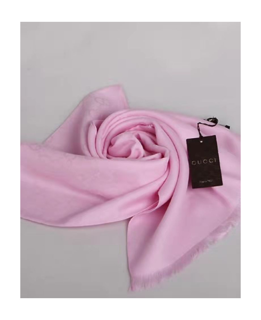 Gucci Logo Leisure Scarf In Pink
