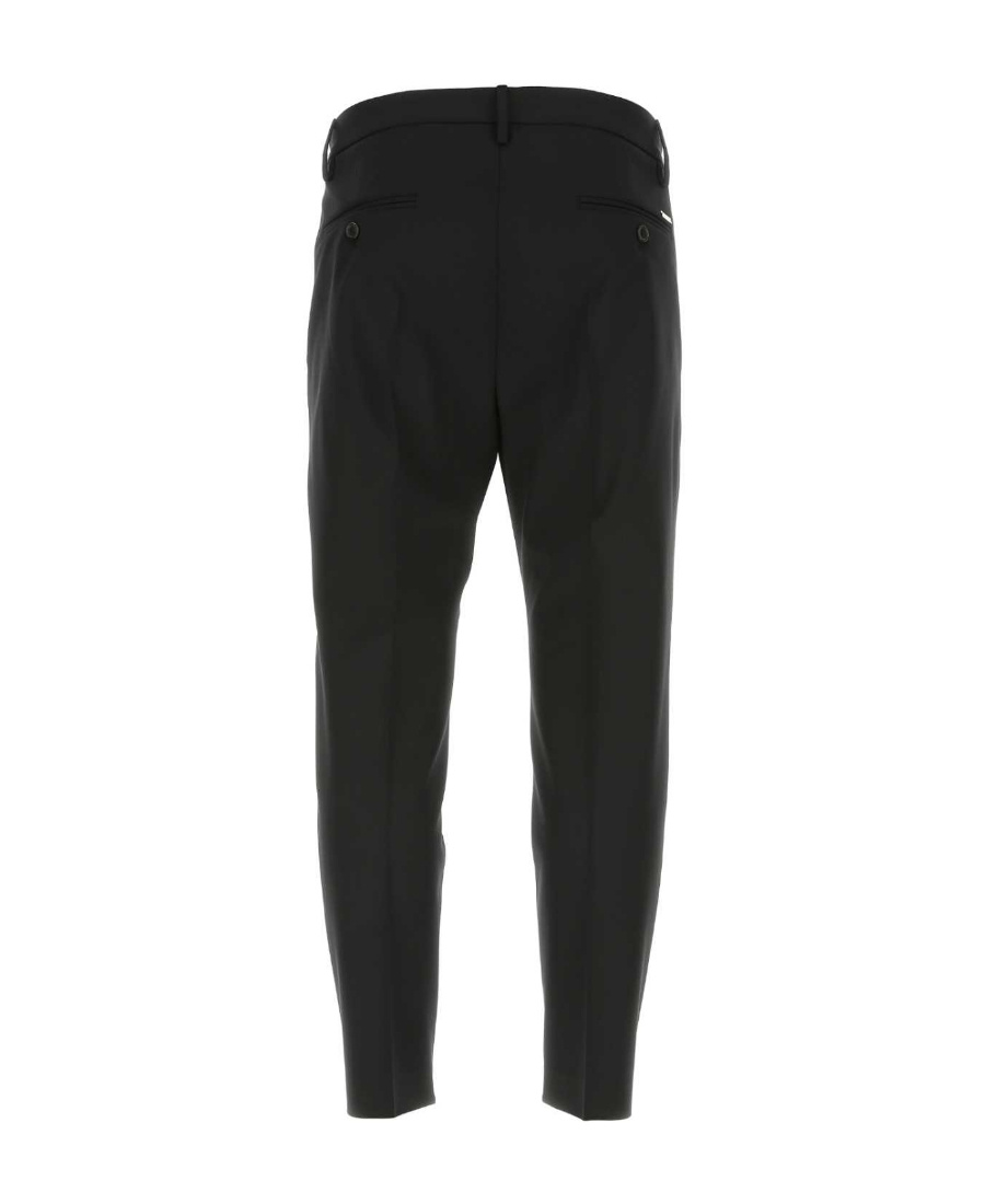 Dsquared2 Tailored Trousers With Pockets And Loops In Black