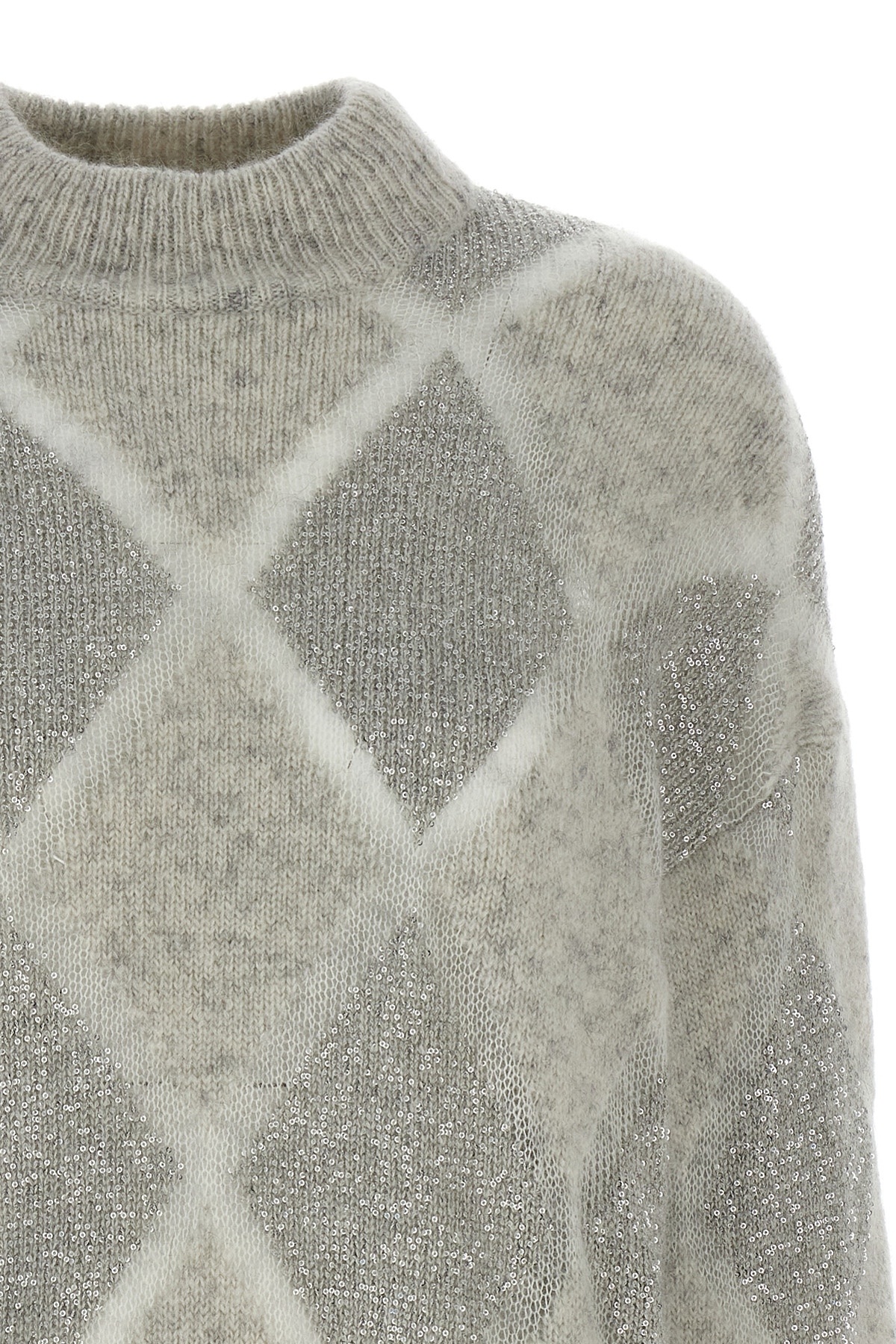 BRUNELLO CUCINELLI ARGYLE CHECK SWEATER