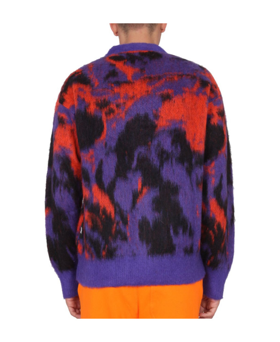 Msgm Cardigan In Misto Lana In Multicolor