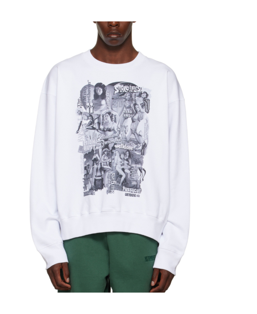 We11 Done Logo Hoodie In White