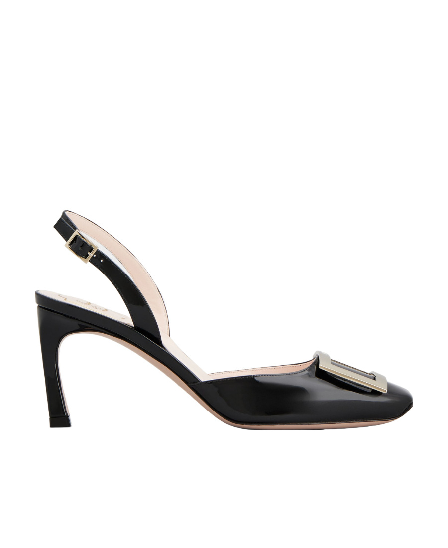 Roger Vivier Trompette 70mm Slingback Pumps In Black