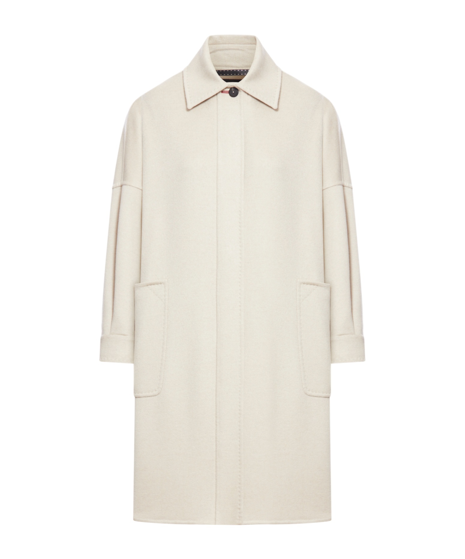 Max Mara Pepaia Wool-cashmere Coat In White