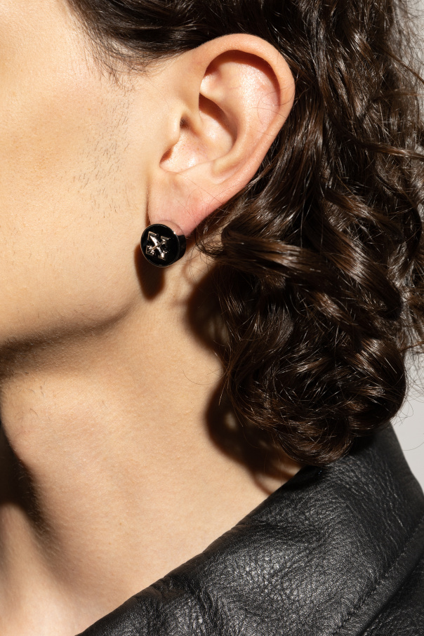 Off-white Arrows-motif Earring In Black