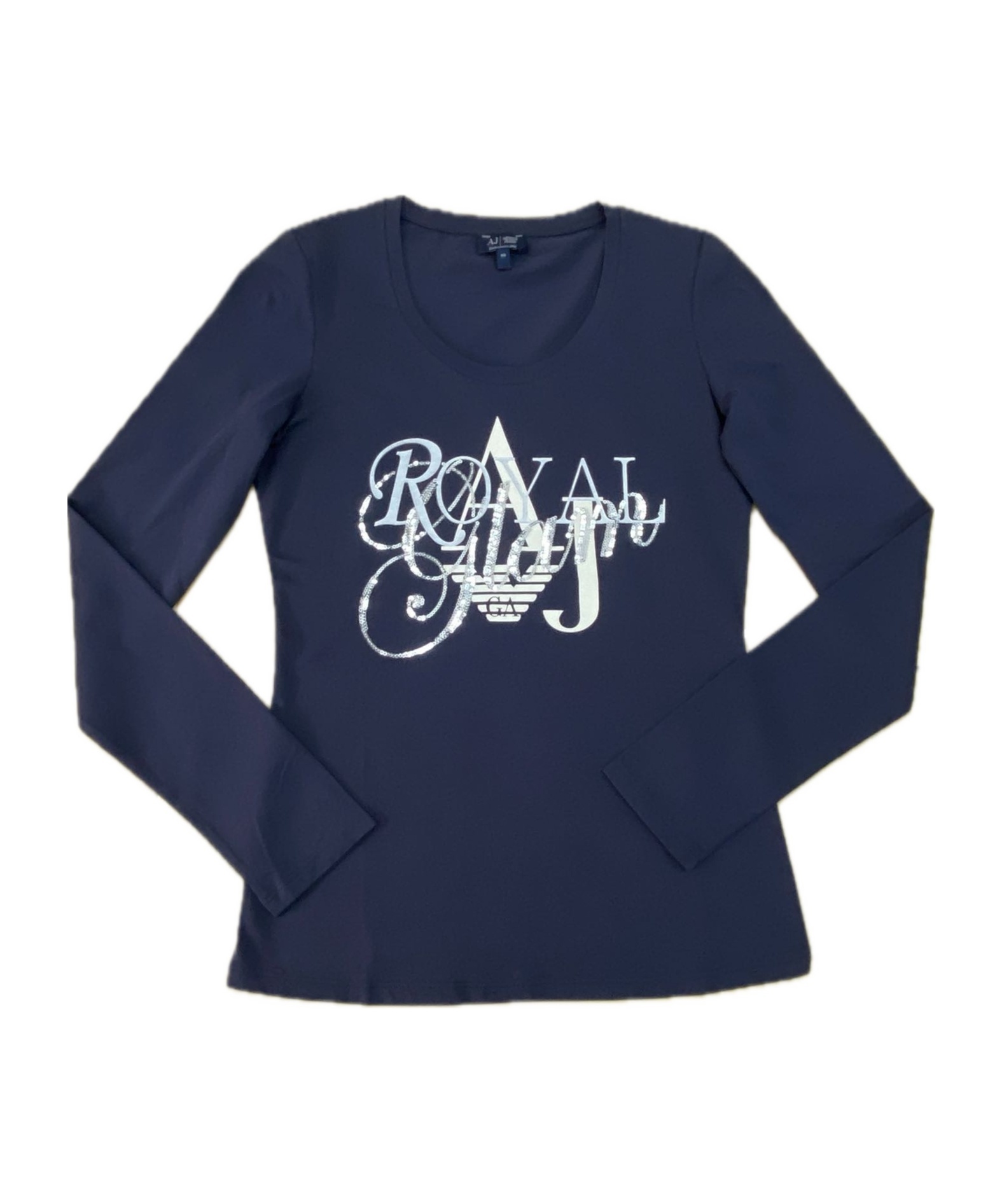 Armani Jeans Long-sleeved T-shirt In Blue