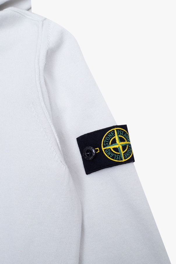 Stone Island Long-sleeved Zipper Jacket In Gray