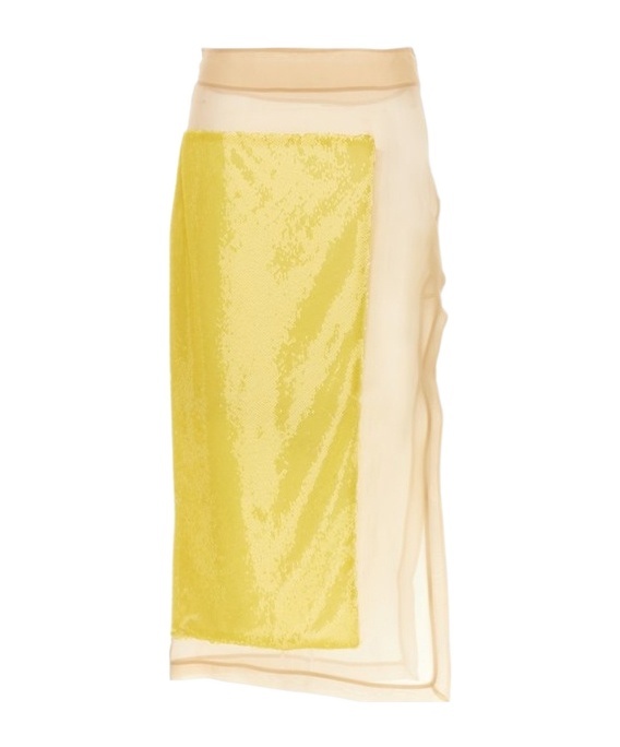 A.W.A.K.E. A.W.A.K.E. MODE EMBELLISHED SIDE-SPLIT MAXI SKIRT 