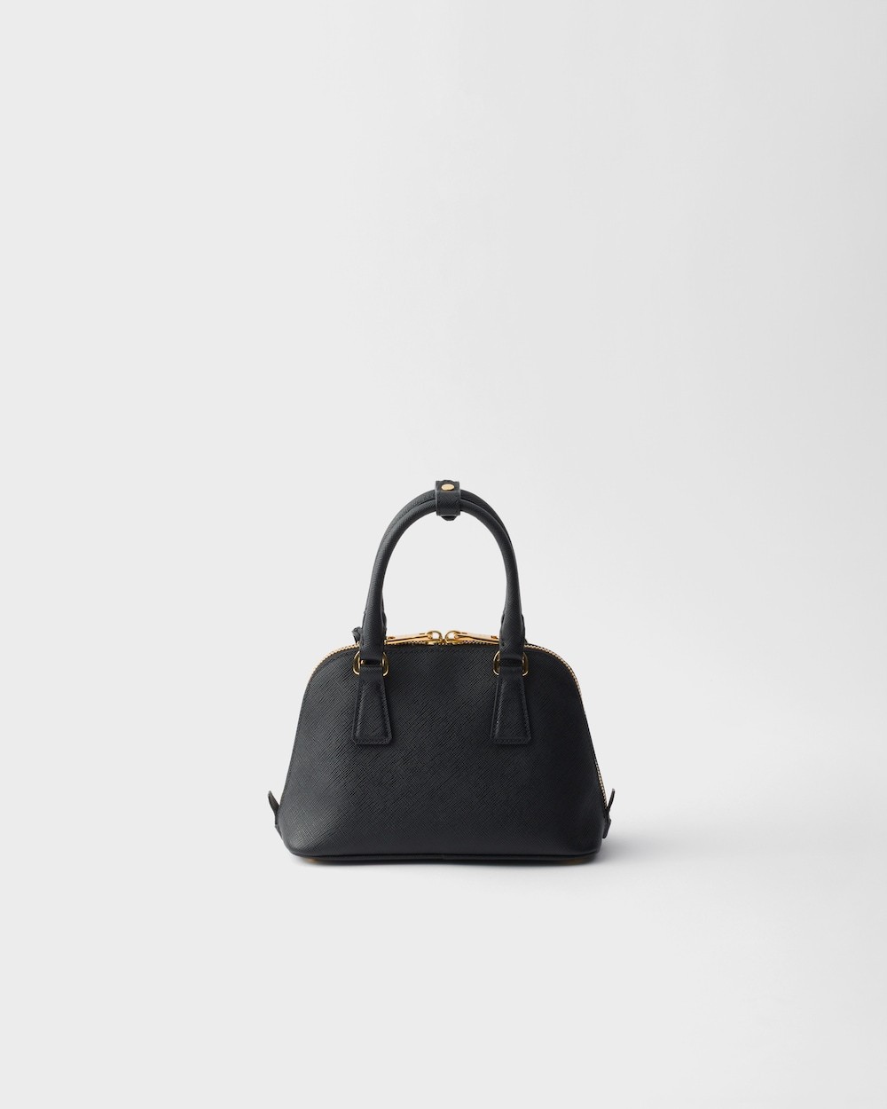Prada Handbag Leather Top Handles In Black