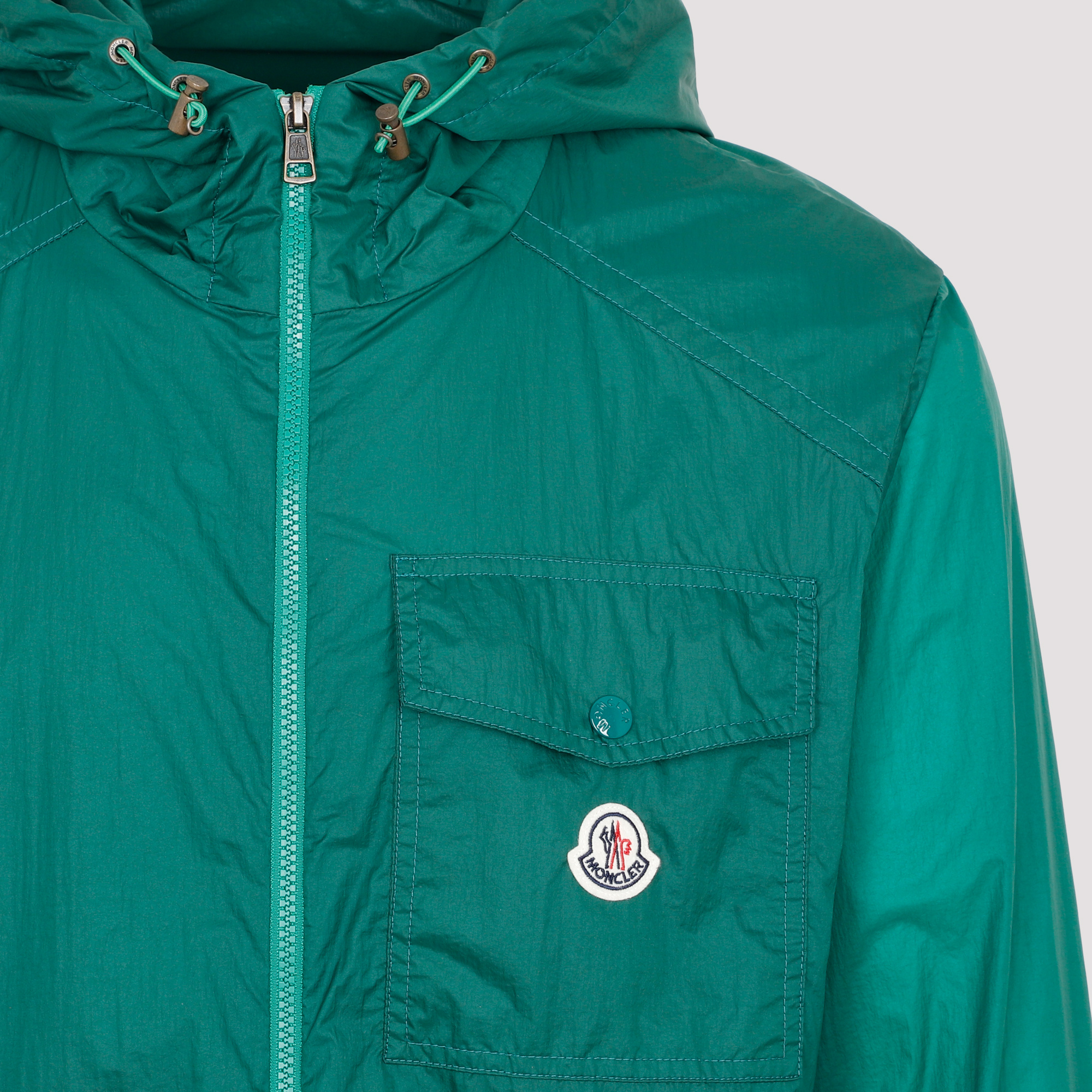 Moncler Samakar Hooded Jacket In Green