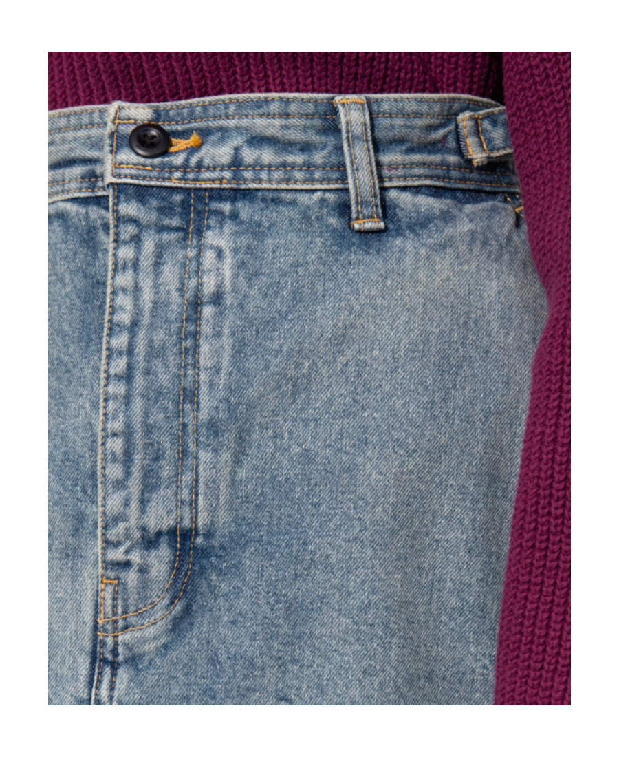 BALENCIAGA BALENCIAGA CARGO DENIM SKIRT