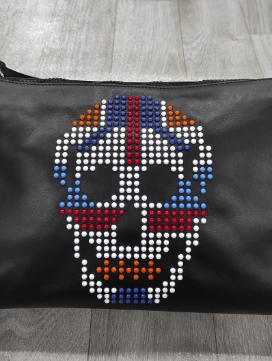 Alexander Mcqueen Skull Pattern, Handbag. In Black