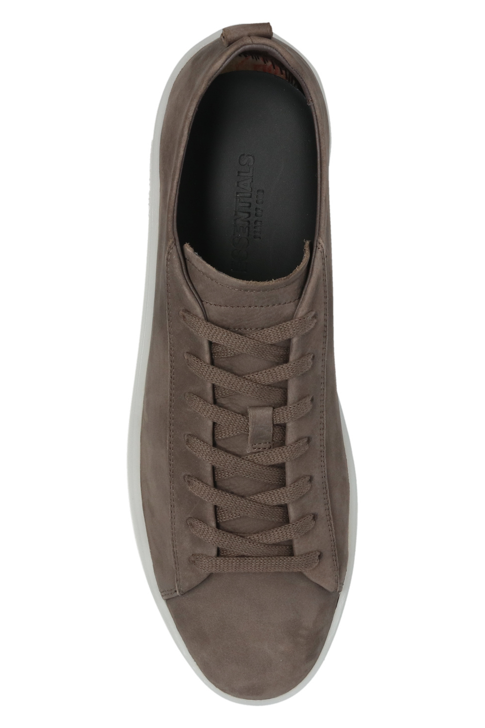 Essentials Lace-up Low-top Sneakers In Black