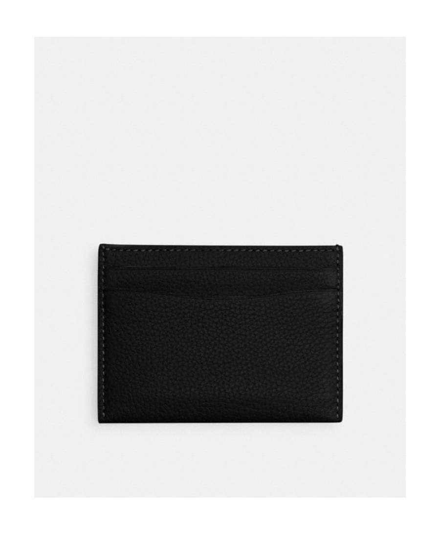Coach Logo Card Bag In Black