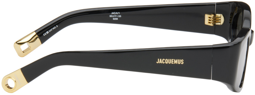 Shop Jacquemus Cat's Eye Sunglasses In Gray