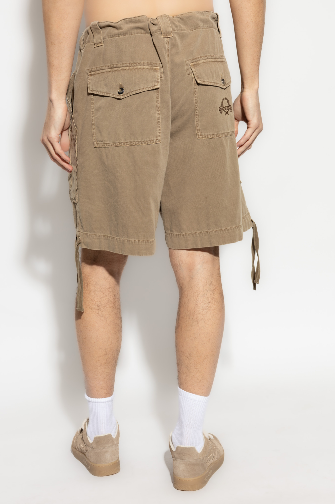 Moschino Drawstring Shorts In Brown