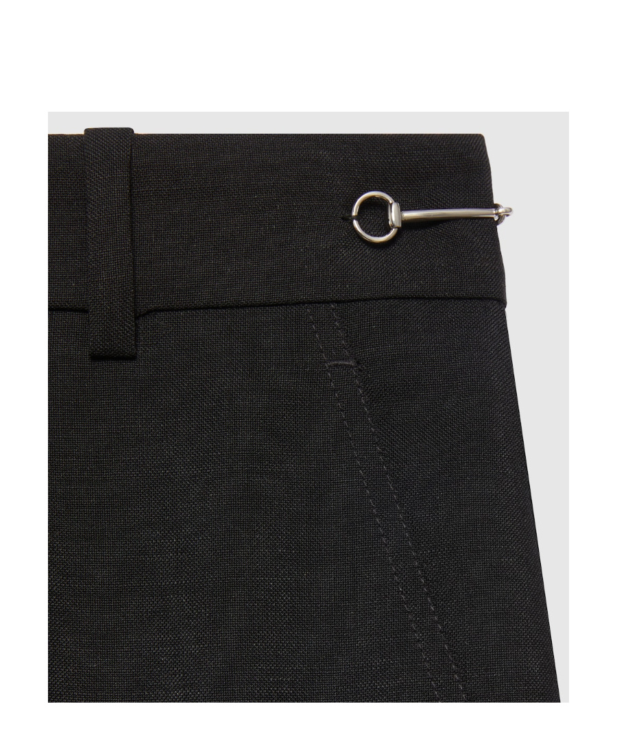 Gucci Cotton Jersey Trousers With Embroidery In Black