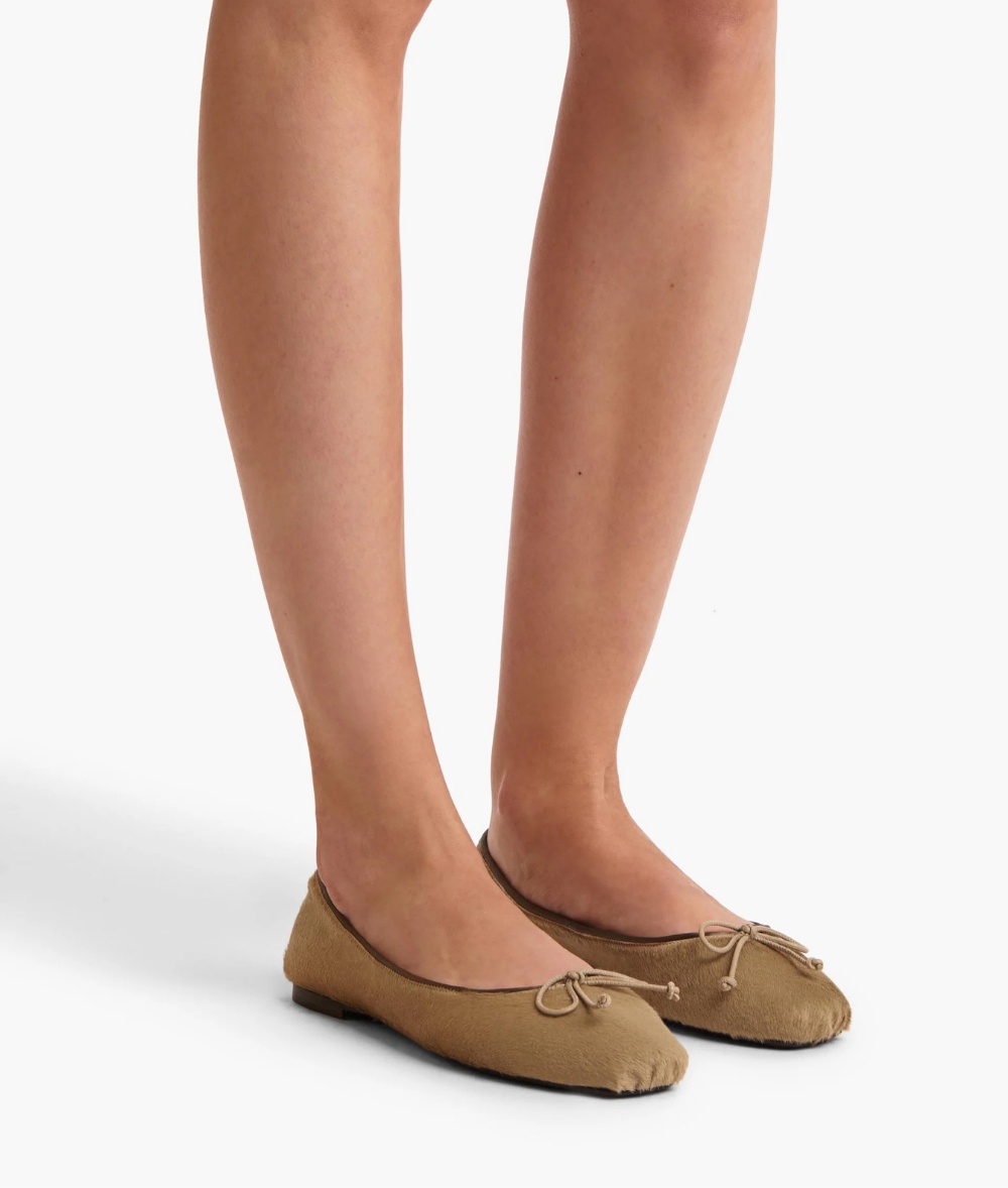 Khaite Charlotte Ballet Flats In Neutral
