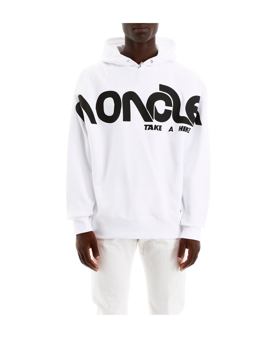 MONCLER LOGO PRINTED HOODED SWEATER 