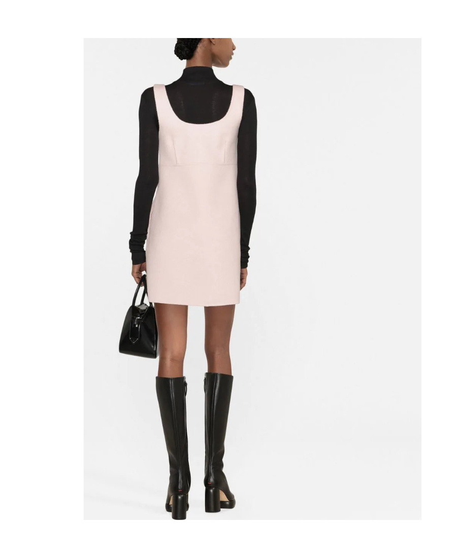 P.a.r.o.s.h Sleeveless Wool Minidress In Pink