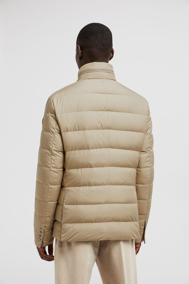 Moncler Malinvern Down Jacket Beige In Nude