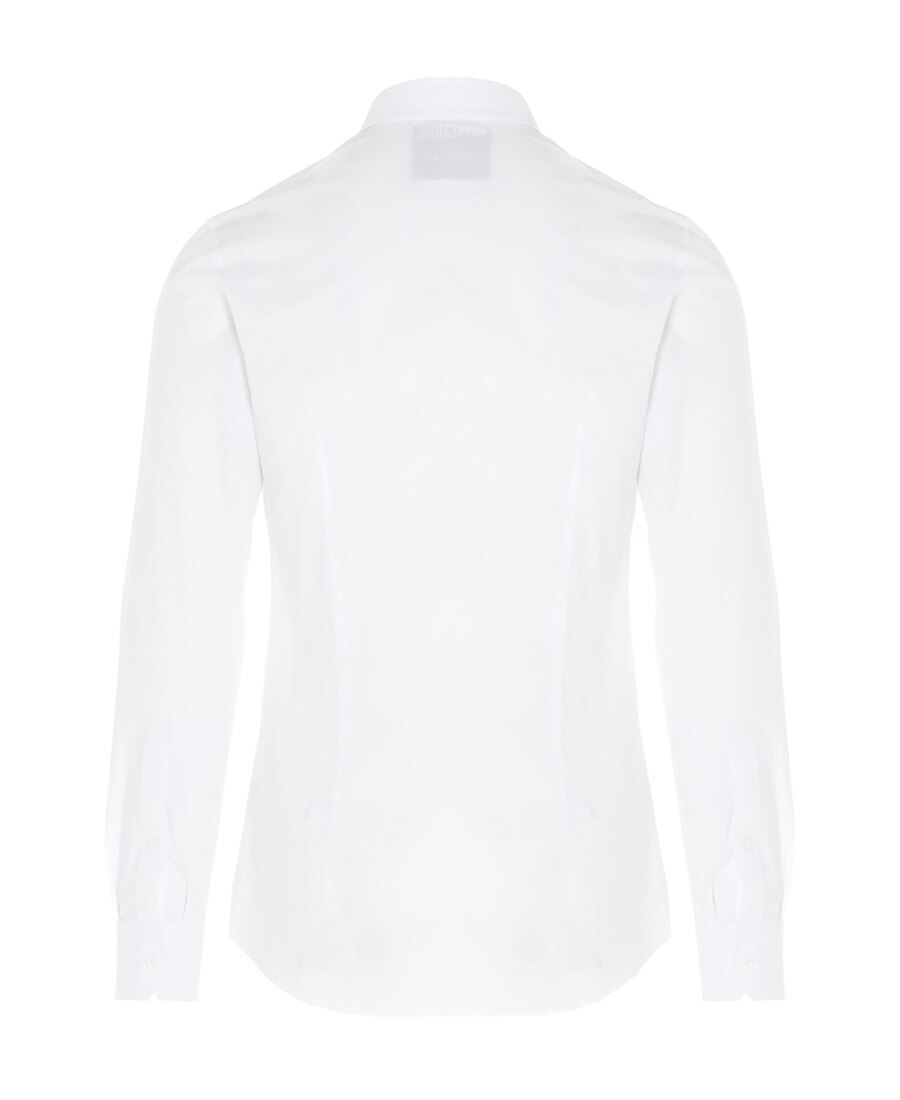 Moschino White Teddy Patch Shirt In White