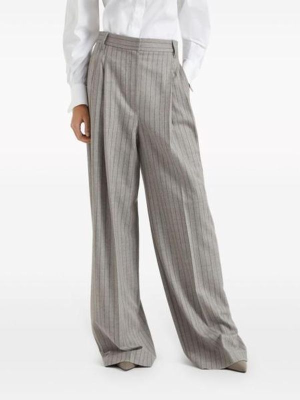 Brunello Cucinelli Striped Casual Pants