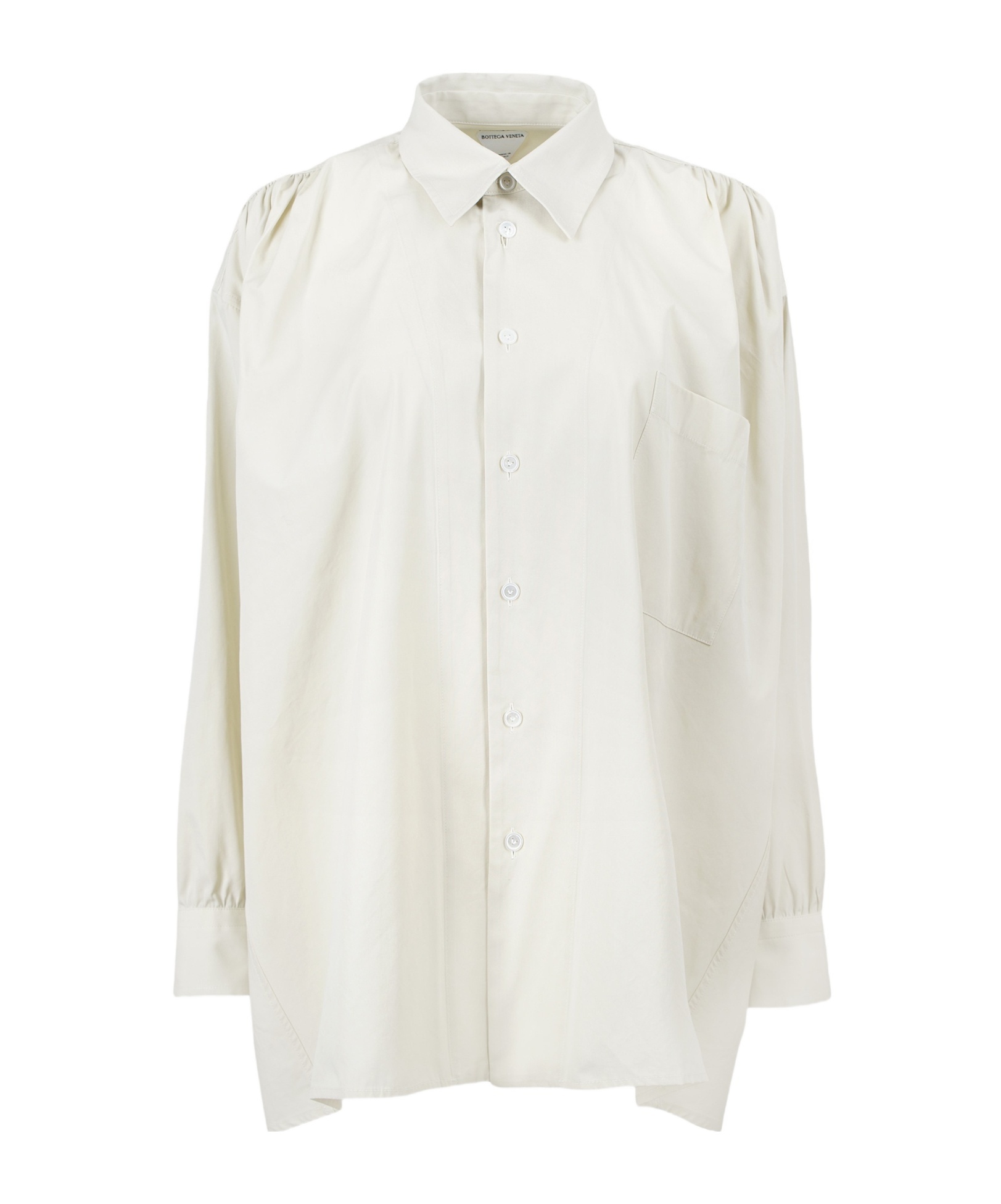 Bottega Veneta Compact Poplin Shirt In White