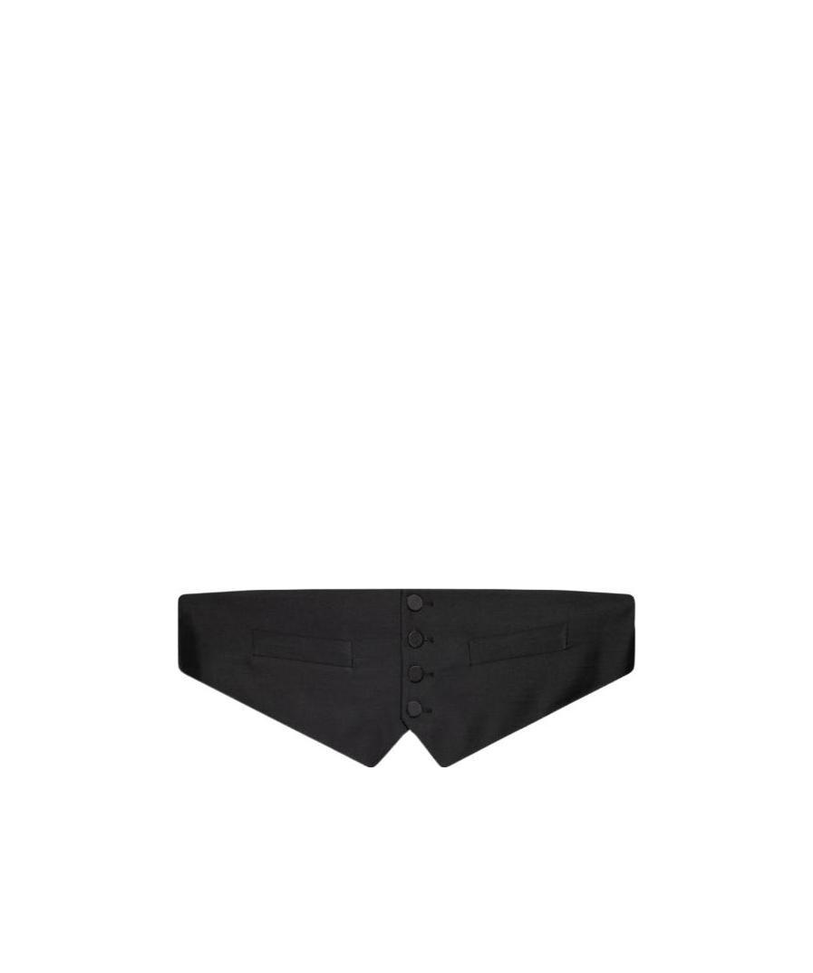 Dsquared2 Button-front Cummerbund In Black