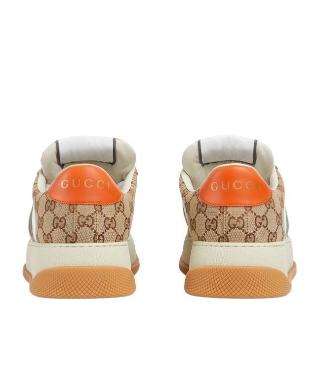 Shop Gucci Double Screener Low-top Sneakers In Nude