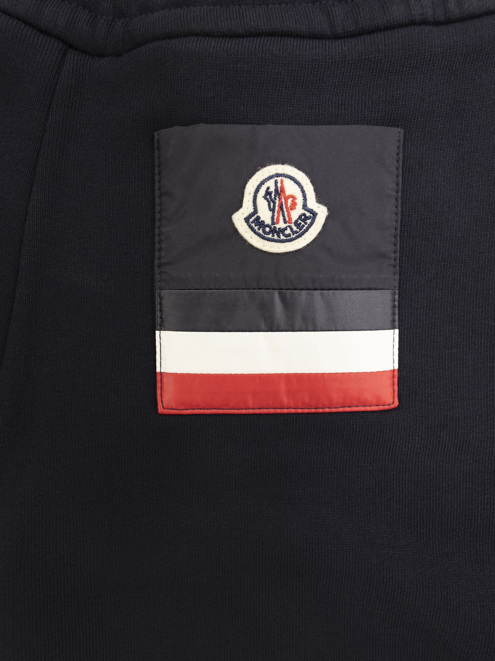 Moncler Logo-appliqué Track Pants In Blue