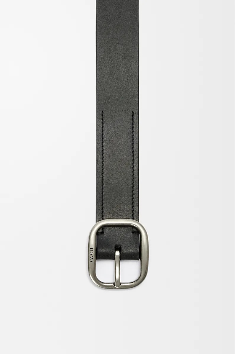 Loewe Rounded Soft Belt In Classic Calfskin In Black